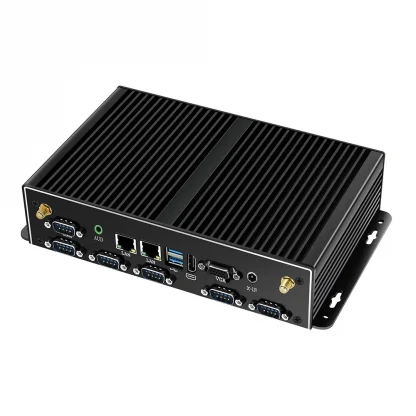 Fanless Mini PC with Intel Core i3/i5/i7 Processors, 6x RS232 DB9, 2x Gigabit Ethernet, 4G LTE, WiFi, HDMI, VGA, and 6x USB Ports for Windows and Linux. Product Image #5767 With The Dimensions of 1000 Width x 1000 Height Pixels. The Product Is Located In The Category Names Computer & Office → Mini PC