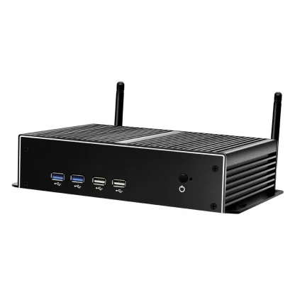 Fanless Mini PC with Intel Core i3/i5/i7 Processors, 6x RS232 DB9, 2x Gigabit Ethernet, 4G LTE, WiFi, HDMI, VGA, and 6x USB Ports for Windows and Linux. Product Image #5768 With The Dimensions of 1000 Width x 1000 Height Pixels. The Product Is Located In The Category Names Computer & Office → Mini PC