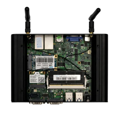 Fanless Mini PC with Intel Core i7-5500U/i5-5200U/i3-5005U, Dual Ethernet, 2x RS232, HDMI/VGA Video Output, WiFi - Windows/Linux OS Support Product Image #1228 With The Dimensions of 1000 Width x 1000 Height Pixels. The Product Is Located In The Category Names Computer & Office → Mini PC