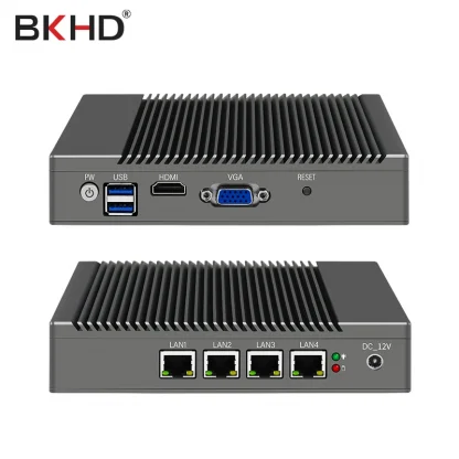Fanless Mini PC with J1900 J4125 CPU, 4 Gigabit LAN, HDMI, VGA - Embedded Industrial Computer for Household Soft VPN Firewall WiFi Router Product Image #17390 With The Dimensions of 800 Width x 800 Height Pixels. The Product Is Located In The Category Names Computer & Office → Mini PC