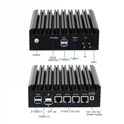 Fanless Mini PC N6005 2.5G LAN Router N5105 4xIntel I226-V DDR4 M.2 NVMe SSD TPM2.0 Micro Firewall Appliance Product Image #25849 With The Dimensions of 1000 Width x 1000 Height Pixels. The Product Is Located In The Category Names Computer & Office → Mini PC