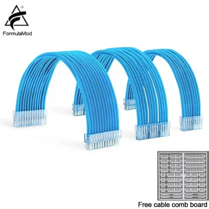 FormulaMod NCK1 Series Solid Color PSU Extension Cable Kit - 300mm ATX24Pin, PCI-E8Pin, CPU8Pin with Combs Product Image #9375 With The Dimensions of 800 Width x 800 Height Pixels. The Product Is Located In The Category Names Computer & Office → Computer Cables & Connectors