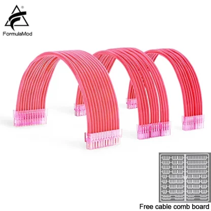 FormulaMod NCK1 Series Solid Color PSU Extension Cable Kit - 300mm ATX24Pin, PCI-E8Pin, CPU8Pin with Combs Product Image #9376 With The Dimensions of 800 Width x 800 Height Pixels. The Product Is Located In The Category Names Computer & Office → Computer Cables & Connectors