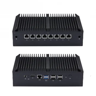 Qotom X86 Mini Computer Router with 8 Gigabit LAN, Fanless Design, and Core i3/i5/i7 Processor Options Product Image #8549 With The Dimensions of  Width x  Height Pixels. The Product Is Located In The Category Names Computer & Office → Mini PC