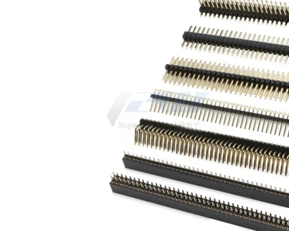 Pitch 1.27mm Female Pin Header (5pcs/lot): Single/Double Row, 1x40P 2x40P, Straight/Curved, Gold Plated Product Image #1333 With The Dimensions of 800 Width x 641 Height Pixels. The Product Is Located In The Category Names Lights & Lighting → Lighting Accessories → Connectors