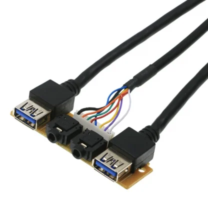 Front Panel USB3.0, HD Audio Jack Ports, I/O Board with Internal Wire Product Image #6030 With The Dimensions of 800 Width x 800 Height Pixels. The Product Is Located In The Category Names Computer & Office → Computer Cables & Connectors