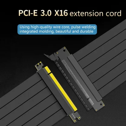 Full Speed 3.0 PCIe X16 Riser Cable - Shielded Graphics Card Extension for GPU with Antijam Technology Product Image #9341 With The Dimensions of 800 Width x 800 Height Pixels. The Product Is Located In The Category Names Computer & Office → Computer Cables & Connectors