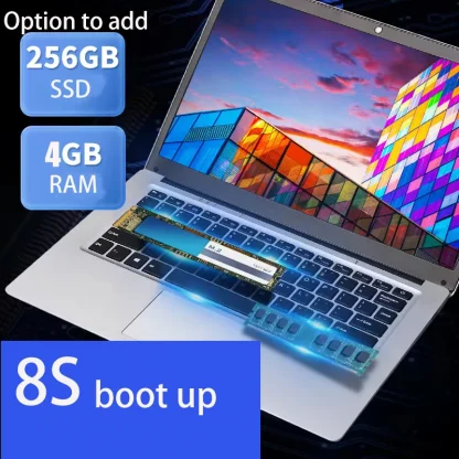 14-inch Slim School Laptop with 4GB RAM, 64GB + M.2 SSD, Windows 10 - GMOLO 2023 Product Image #27423 With The Dimensions of 800 Width x 800 Height Pixels. The Product Is Located In The Category Names Computer & Office → Laptops