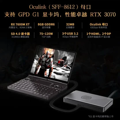 GPD WIN Max 2: 10.1" Handheld Gaming PC Laptop, AMD 7840U Processor, Windows 11, 32GB/64GB RAM, 1TB/2TB NVMe SSD Product Image #27740 With The Dimensions of 800 Width x 800 Height Pixels. The Product Is Located In The Category Names Computer & Office → Laptops