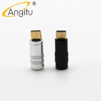 Gold-Plated Type-C Metal Connector Shell for Android Charging Adapter - Silver & Black Metal Plug for DIY Keyboard Cable Product Image #21203 With The Dimensions of  Width x  Height Pixels. The Product Is Located In The Category Names Computer & Office → Mini PC