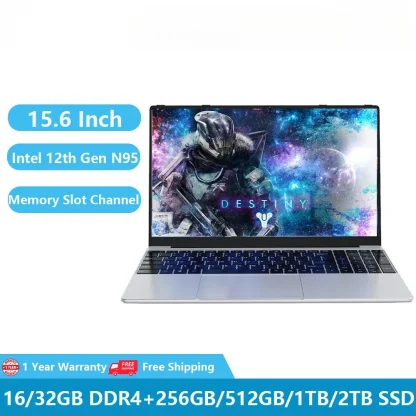 15.6" Greatium Gaming Laptop with Intel 12th Gen N95, 16GB DDR4, 1TB M.2, Windows 11, WiFi, HDMI, USB - Ideal for Office, School, and Entertainment. Product Image #26945 With The Dimensions of 1000 Width x 1000 Height Pixels. The Product Is Located In The Category Names Computer & Office → Laptops