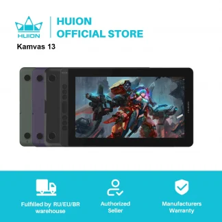 HUION Kamvas 13 Graphic Tablet Monitor with 120%sRGB, Battery-Free Pen Display, 8192 Levels Pen, Express Keys Product Image #2311 With The Dimensions of  Width x  Height Pixels. The Product Is Located In The Category Names Computer & Office → Computer Peripherals → Digital Tablets