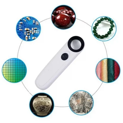Handheld 40x Magnifier with LED Lights - Acrylic Lens Glass Loupe Loop Product Image #11541 With The Dimensions of 800 Width x 800 Height Pixels. The Product Is Located In The Category Names Computer & Office → Device Cleaners