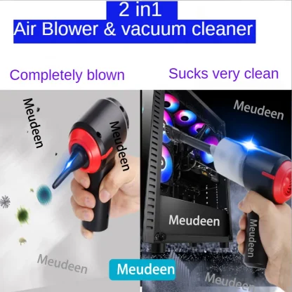 2-in-1 Handheld Vacuum Cleaner and Cordless Air Blower for Computer Keyboard, PC, Piano, Pet, Laptop – Electric Cleaning Tool. Product Image #9714 With The Dimensions of 800 Width x 800 Height Pixels. The Product Is Located In The Category Names Computer & Office → Device Cleaners