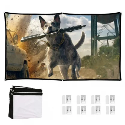 High Brightness 16:9 Fabric Cloth Projector Screen – Available in 60, 100, and 130 Inch Sizes for Epson, BenQ, Home Beamer Product Image #14443 With The Dimensions of 1001 Width x 1001 Height Pixels. The Product Is Located In The Category Names Computer & Office → Device Cleaners