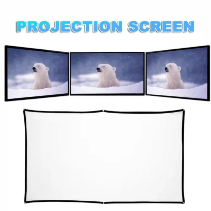 High Brightness 16:9 Fabric Cloth Projector Screen – Available in 60, 100, and 130 Inch Sizes for Epson, BenQ, Home Beamer Product Image #14444 With The Dimensions of 1001 Width x 1001 Height Pixels. The Product Is Located In The Category Names Computer & Office → Device Cleaners