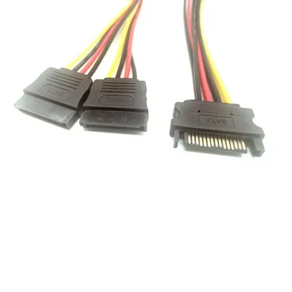 15 Pin Male SATA to 2 Female SATA Splitter Power Cable - 20cm Product Image #9271 With The Dimensions of 800 Width x 800 Height Pixels. The Product Is Located In The Category Names Computer & Office → Computer Cables & Connectors