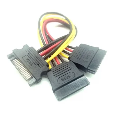 15 Pin Male SATA to 2 Female SATA Splitter Power Cable - 20cm Product Image #9273 With The Dimensions of 800 Width x 800 Height Pixels. The Product Is Located In The Category Names Computer & Office → Computer Cables & Connectors