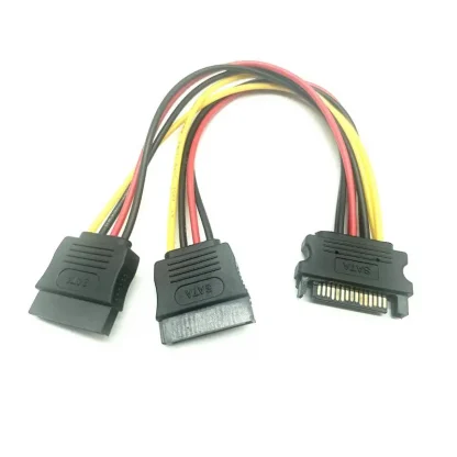 15 Pin Male SATA to 2 Female SATA Splitter Power Cable - 20cm Product Image #9269 With The Dimensions of 800 Width x 800 Height Pixels. The Product Is Located In The Category Names Computer & Office → Computer Cables & Connectors