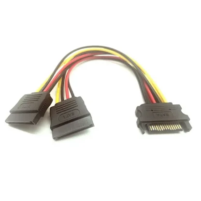15 Pin Male SATA to 2 Female SATA Splitter Power Cable - 20cm Product Image #9275 With The Dimensions of 800 Width x 800 Height Pixels. The Product Is Located In The Category Names Computer & Office → Computer Cables & Connectors