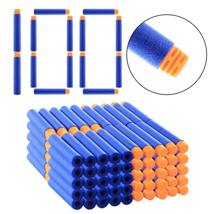 100Pcs High Buffered Soft Bullet Darts - Orange Head + Dark Blue Sponge Product Image #29077 With The Dimensions of 1100 Width x 1100 Height Pixels. The Product Is Located In The Category Names Sports & Entertainment → Shooting → Paintballs