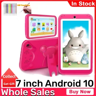 7-INCH E98 Android 10.0 Tablet PC - Kid's Gift, 1GB RAM + 16GB ROM, Silicone Bracket Case, Dual Camera, Quad-Core, WIFI Product Image #3386 With The Dimensions of  Width x  Height Pixels. The Product Is Located In The Category Names Computer & Office → Computer Cables & Connectors