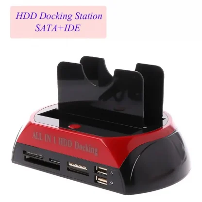 All-in-One Dual IDE SATA HDD Docking Station - USB 2.0 External Enclosure for 2.5" and 3.5" Hard Disk Drives Product Image #4269 With The Dimensions of 800 Width x 800 Height Pixels. The Product Is Located In The Category Names Computer & Office → Computer Cables & Connectors