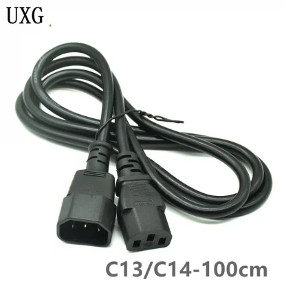 C14 to Dual C13 Y-Splitter Power Cord Adapter - Efficient Power Distribution Solution for Your Devices. Product Image #7500 With The Dimensions of 800 Width x 800 Height Pixels. The Product Is Located In The Category Names Computer & Office → Computer Cables & Connectors