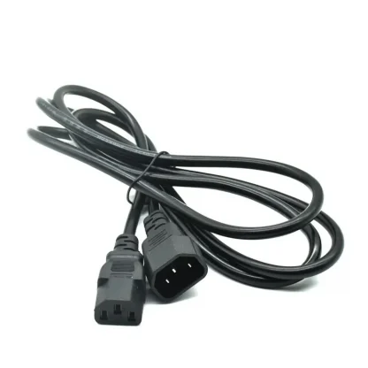 IEC C14 C13 Extension Cord - 0.2m to 5m Power Extension Cable for PC, Computer Monitor, DMX, DJ Stage Light Product Image #8976 With The Dimensions of 800 Width x 800 Height Pixels. The Product Is Located In The Category Names Computer & Office → Computer Cables & Connectors