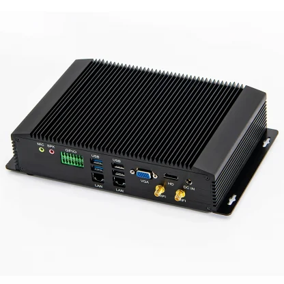AIM06 Industrial Fanless Mini PC with Intel Core I3/I5, Windows 11 or Linux, 4G, Watchdog, 2LAN, GPIO, 6COM RS232 422 485 Product Image #1625 With The Dimensions of 1001 Width x 1001 Height Pixels. The Product Is Located In The Category Names Computer & Office → Mini PC