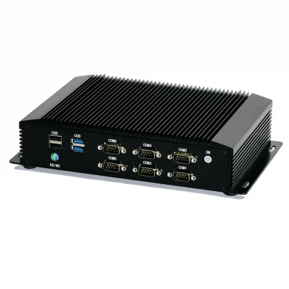 AIM06 Industrial Fanless Mini PC with Intel Core I3/I5, Windows 11 or Linux, 4G, Watchdog, 2LAN, GPIO, 6COM RS232 422 485 Product Image #1622 With The Dimensions of 1001 Width x 1002 Height Pixels. The Product Is Located In The Category Names Computer & Office → Mini PC