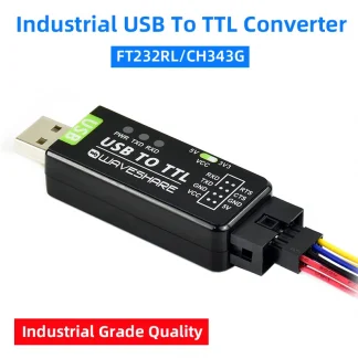 Industrial USB to TTL Converter FT232RL/CH343G - Multi-Protection, System Support, Stable Transmission, LED Indicators Product Image #21675 With The Dimensions of  Width x  Height Pixels. The Product Is Located In The Category Names Computer & Office → Computer Cables & Connectors
