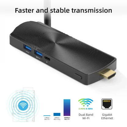 Intel Celeron J4125 Quad Core Fanless Mini PC - 8GB DDR4, 128GB, Windows 11 Pro, Support for Linux, Ubuntu Product Image #12706 With The Dimensions of 1000 Width x 1000 Height Pixels. The Product Is Located In The Category Names Computer & Office → Mini PC