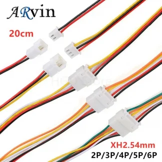JST XH2.54mm Pitch Connectors - 2-6Pin Cable Connectors with 20CM 26AWG Wire Product Image #21081 With The Dimensions of  Width x  Height Pixels. The Product Is Located In The Category Names Lights & Lighting → Lighting Accessories → Connectors