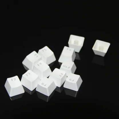 Mechanical Keyboard Keycap Set - DIY Customization, Repair, Replacement, 12pcs/Lot, White and Black, 1U Product Image #3868 With The Dimensions of 800 Width x 800 Height Pixels. The Product Is Located In The Category Names Computer & Office → Device Cleaners