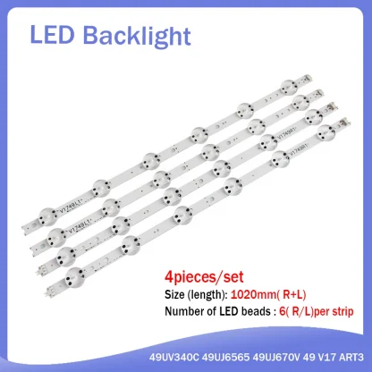 LED Backlight Strip Replacement Kit for LG 49" TV Models: 49UV340C, 49LJ614V, 49UJ6525, 49UJ6585, 49UJ6565, 49UJ651V, 49UJ670V, 49UJ701V Product Image #34841 With The Dimensions of 1000 Width x 1000 Height Pixels. The Product Is Located In The Category Names Computer & Office → Industrial Computer & Accessories