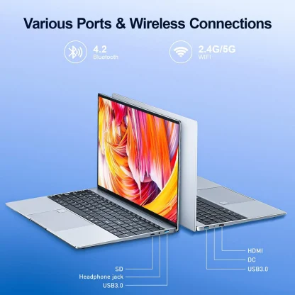 15.6 Inch Laptop: Intel N5095, 32GB RAM, 2048GB SSD, Windows 11, Fingerprint Unlock, Backlit Keyboard - Office Notebook with Narrow Bezel Screen Product Image #28252 With The Dimensions of 1200 Width x 1200 Height Pixels. The Product Is Located In The Category Names Computer & Office → Laptops