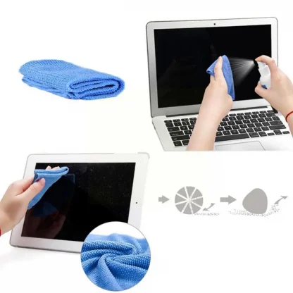 Three-piece Laptop Monitor Cleaning Kit with Liquid Cleaner, Brush, and Cloth Set Product Image #36945 With The Dimensions of 1001 Width x 1001 Height Pixels. The Product Is Located In The Category Names Computer & Office → Device Cleaners