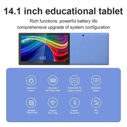 14.1 Inch Android 12 Tablet PC - Phone Call, 12+256GB, Bluetooth, 5G WiFi, for Educational, Sheet Music, Kitchen Product Image #21688 With The Dimensions of 720 Width x 720 Height Pixels. The Product Is Located In The Category Names Computer & Office → Tablets
