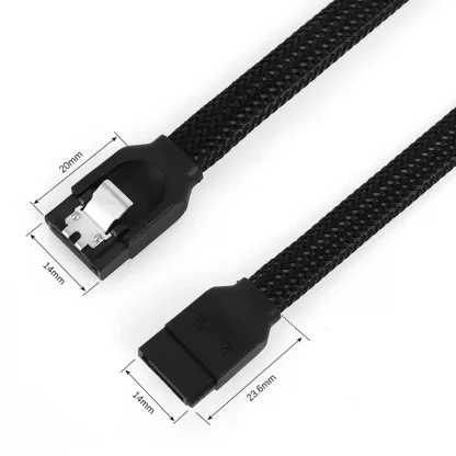 Lecolli SATA 3.0 III 7pin Data Cable 6Gb/S - 3PCS/6PCS SSD HDD Cables with Premium Nylon Sleeving Product Image #12443 With The Dimensions of 800 Width x 800 Height Pixels. The Product Is Located In The Category Names Computer & Office → Computer Cables & Connectors