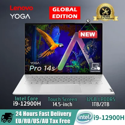 Lenovo YOGA Pro 14s: 14.5" Intel i9, 32GB RAM, 1TB/2TB SSD, GeForce RTX 3050 Laptop Product Image #27430 With The Dimensions of 1000 Width x 1000 Height Pixels. The Product Is Located In The Category Names Computer & Office → Laptops