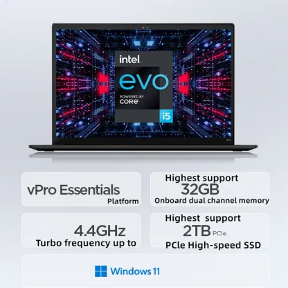 Lenovo ThinkPad X13 2022 16GB RAM, 512GB SSD, Iris Xe Graphics, LTE, Windows 11 Notebook with WUXGA LED Backlight Screen. Product Image #27412 With The Dimensions of 1000 Width x 1000 Height Pixels. The Product Is Located In The Category Names Computer & Office → Laptops