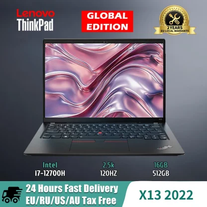 Lenovo ThinkPad X13 2022 16GB RAM, 512GB SSD, Iris Xe Graphics, LTE, Windows 11 Notebook with WUXGA LED Backlight Screen. Product Image #27410 With The Dimensions of 1000 Width x 1000 Height Pixels. The Product Is Located In The Category Names Computer & Office → Laptops