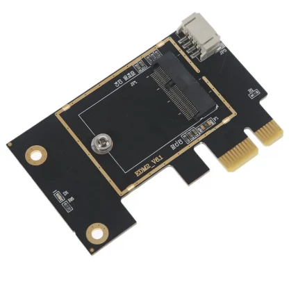 M.2 NGFF Key A E to PCI Express PCI-E 1X Adapter for Wireless Network Cards (Supports 2230, AX200, 9260AC, 8265AC) Product Image #23051 With The Dimensions of 800 Width x 800 Height Pixels. The Product Is Located In The Category Names Computer & Office → Computer Cables & Connectors