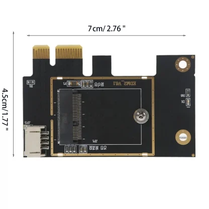 M.2 NGFF Key A E to PCI Express PCI-E 1X Adapter for Wireless Network Cards (Supports 2230, AX200, 9260AC, 8265AC) Product Image #23055 With The Dimensions of 800 Width x 800 Height Pixels. The Product Is Located In The Category Names Computer & Office → Computer Cables & Connectors