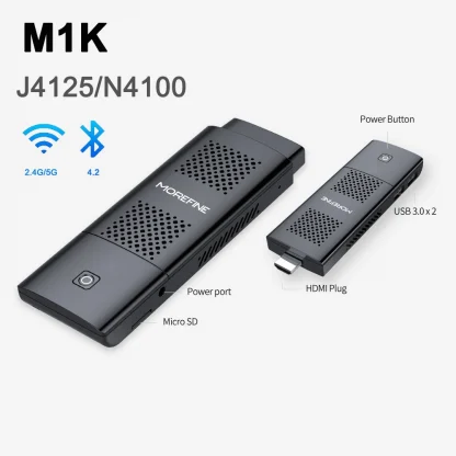 Experience Power On-the-Go with M1K Mini PC Stick – Celeron J4125, 8GB RAM, 128GB/256GB Storage, Windows 10 Pro, WiFi 5, BT 4.2. Product Image #11178 With The Dimensions of 1000 Width x 1000 Height Pixels. The Product Is Located In The Category Names Computer & Office → Mini PC