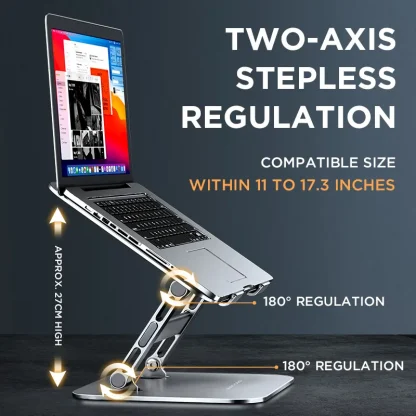 Foldable Aluminum Alloy Laptop Stand for 10-17 Inch Notebooks Product Image #33311 With The Dimensions of 800 Width x 800 Height Pixels. The Product Is Located In The Category Names Automobiles & Motorcycles → Interior Accessories → Mounts & Holder → Laptop Stand