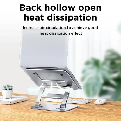 Foldable Aluminum Alloy Laptop Stand for 10-17 Inch Notebooks Product Image #33313 With The Dimensions of 800 Width x 800 Height Pixels. The Product Is Located In The Category Names Automobiles & Motorcycles → Interior Accessories → Mounts & Holder → Laptop Stand