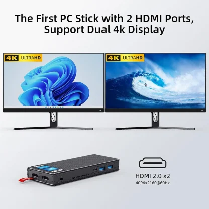 MeLE GLE 4K Pocket Mini PC Stick - Intel Celeron J4125 Quad Core, 8GB DDR4, 128GB Windows 11 Pro, Fanless Desktop Gaming Computador Product Image #12921 With The Dimensions of 1500 Width x 1500 Height Pixels. The Product Is Located In The Category Names Computer & Office → Mini PC