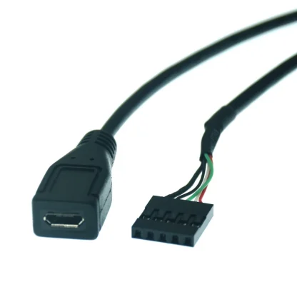 Micro USB to DuPont 2.54 5Pin Female U Connector PCB Shield Cable - 0.5m Product Image #5950 With The Dimensions of 800 Width x 800 Height Pixels. The Product Is Located In The Category Names Computer & Office → Computer Cables & Connectors